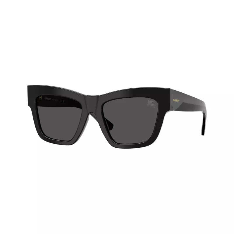 Burberry BE4449F300187 dámske slnečné okuliare Cat-Eye, čierny rám, sivé sklá, 53/19/140 mm