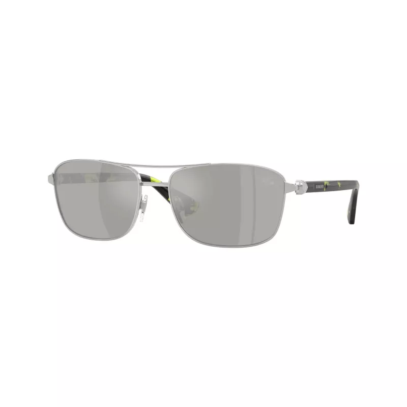 Burberry BE3163-10056G pánske pilotné slnečné okuliare, čierny rám, sivé gradientové sklá, 60/17/140 mm