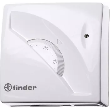Finder 1T010 Nástenný izbový termostat, 7 až 30 °C, biela