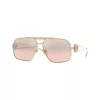 Versace VE2269-10027E Dámske slnečné okuliare, bledozlatý rám, hnedé gradient šošovky, 60/14/140 mm