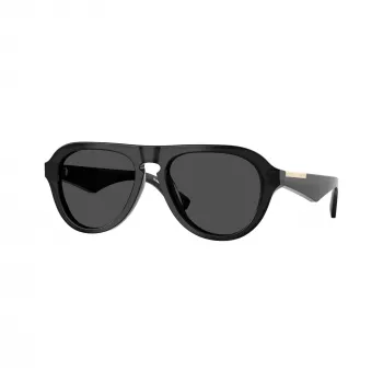 Burberry Pánske BE4437U hranaté slnečné okuliare, Havana/tmavosivá, 55mm BE4437U411287