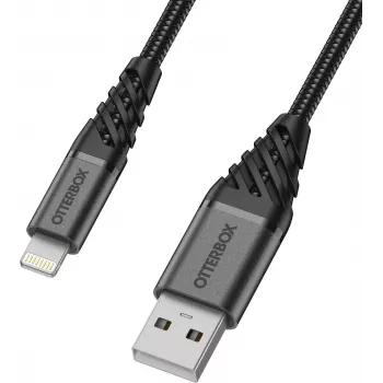 OtterBox Premium Lightning na USB-A kábel 1m čierna 78-52643