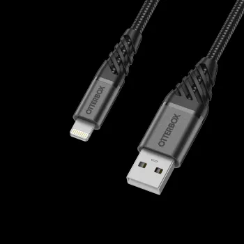 OtterBox Premium Lightning na USB-A kábel 1m čierna 78-52643