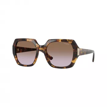 VOGUE Dámske VO5612SB31796 Cat-Eye slnečné okuliare, priehľadný ružový rám, tmavosivé šošovky, 55mm