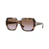 VOGUE Dámske VO5612SB31796 Cat-Eye slnečné okuliare, priehľadný ružový rám, tmavosivé šošovky, 55mm