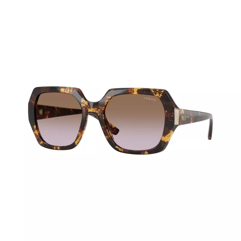 VOGUE Dámske VO5612SB31796 Cat-Eye slnečné okuliare, priehľadný ružový rám, tmavosivé šošovky, 55mm