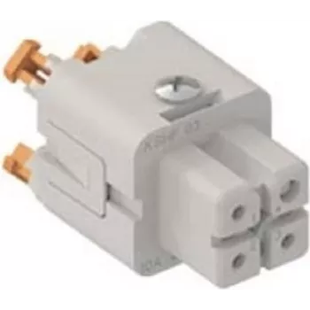 ILME CKSHF03 Zásuvkový vklad 3P+PE Strieborná SQUICH 10A 400V