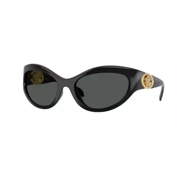 Versace VE4485-GB1-87 Dámske slnečné okuliare Čierna/Sivá 59mm