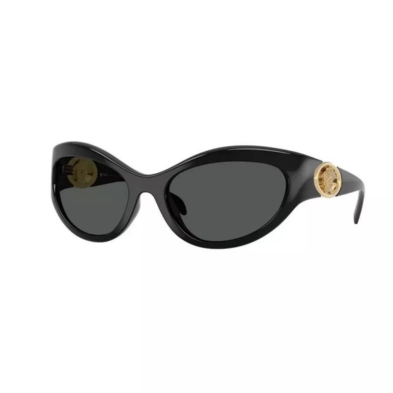 Versace VE4485-GB1-87 Dámske slnečné okuliare Čierna/Sivá 59mm