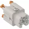 ILME CKSHF04 Zásuvkový vklad 4P+PE Strieborná SQUICH 10A 400V Veľkosť 21.21