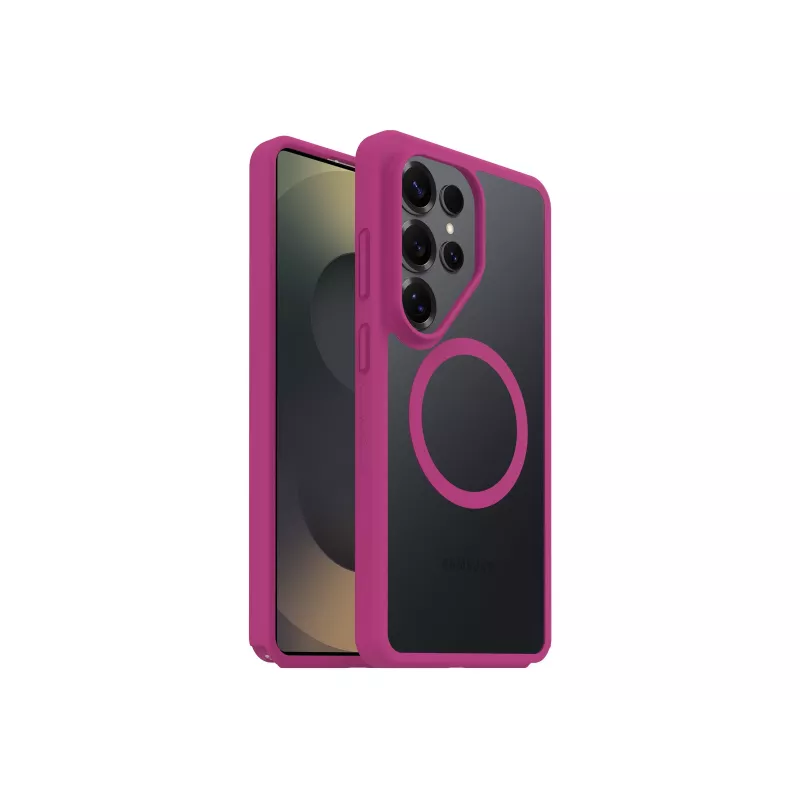 OtterBox React Series puzdro pre Samsung Galaxy S26 Ultra – transparentné/ružové s MagSafe 77-99946