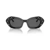 Giorgio Armani dámske AR8213BU5001B obdĺžnikové čierne slnečné okuliare