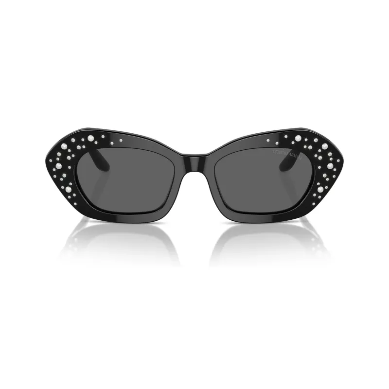 Giorgio Armani dámske AR8213BU5001B obdĺžnikové čierne slnečné okuliare