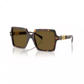 Versace VE4441-108-73 dámske slnečné okuliare - Havana rám, hnedé sklá, 55 mm