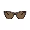 Burberry BE4420U300273 dámske slnečné okuliare, štvorcové, Dark Havana rám, hnedé gradientové sklá, 55 mm
