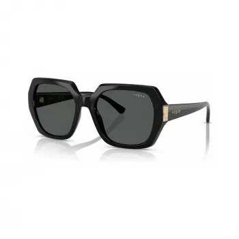 VOGUE dámske VO5612SBW4487 hranaté slnečné okuliare čierne/sivé 55 mm