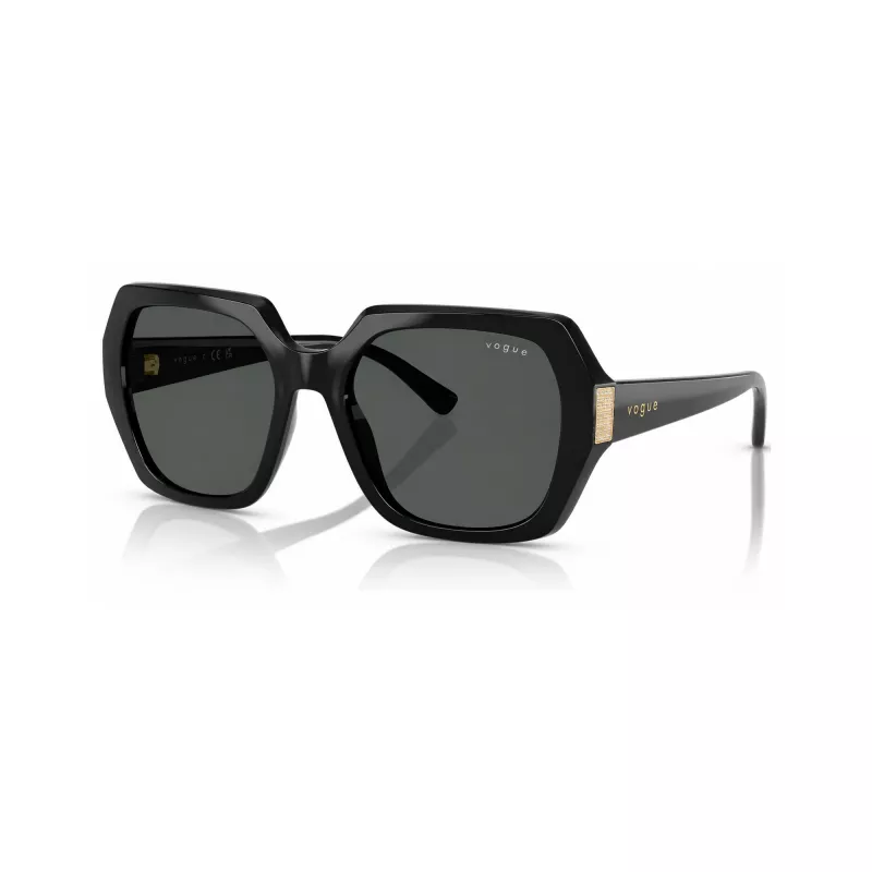 VOGUE dámske VO5612SBW4487 hranaté slnečné okuliare čierne/sivé 55 mm