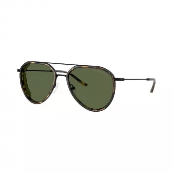 Emporio Armani pánske slnečné okuliare obdĺžnikové EA2163-300171 čierne/sivé 56 mm