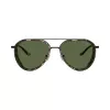 Emporio Armani pánske slnečné okuliare obdĺžnikové EA2163-300171 čierne/sivé 56 mm