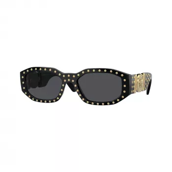 Versace unisex VE4361 slnečné okuliare – čierny rám, sivé sklá, 53/18/140 mm VE4361-539787