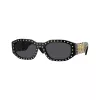 Versace unisex VE4361 slnečné okuliare – čierny rám, sivé sklá, 53/18/140 mm VE4361-539787