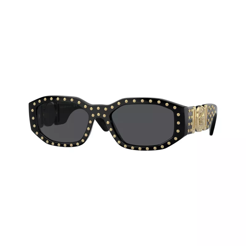 Versace unisex VE4361 slnečné okuliare – čierny rám, sivé sklá, 53/18/140 mm VE4361-539787
