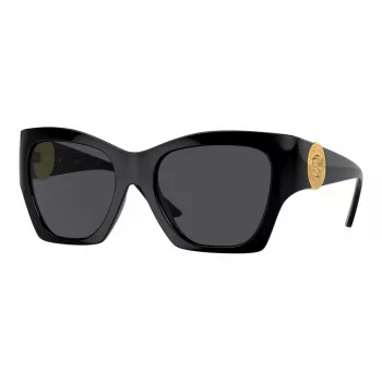 Versace VE4452 GB1/87 dámske cat-eye slnečné okuliare čierna/sivá 54mm