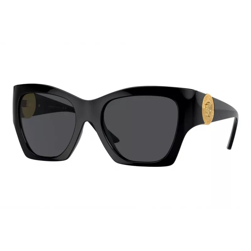 Versace VE4452 GB1/87 dámske cat-eye slnečné okuliare čierna/sivá 54mm