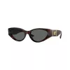 Versace VE4454-542987 dámske cat-eye slnečné okuliare, havana/tmavosivá, 55mm