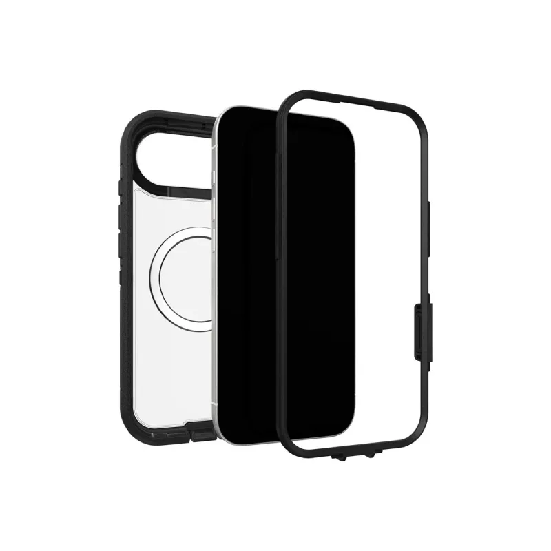 OtterBox Defender Series Pro XT zadný kryt pre Apple iPhone Air - kompatibilné s MagSafe, Dark Side (priehľadná/čierna) 77-98498