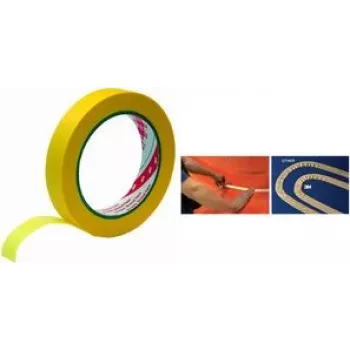 3M maliarska maskovacia páska 244 Gold, 24 mm x 50 m, 0,08 mm, extra tenká a prispôsobivá na profesionálne lakovanie - 1 rolka 2442450