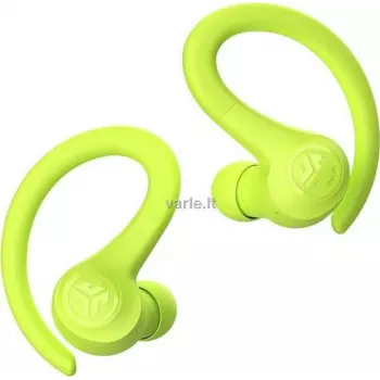 JLab GO Air Sport True Wireless slúchadlá s ušnými háčikmi, Bluetooth 5.1, IP55 odolné proti potu, 32-hodinová batéria, žltá IEUEBGAIRSPRTRYEL124