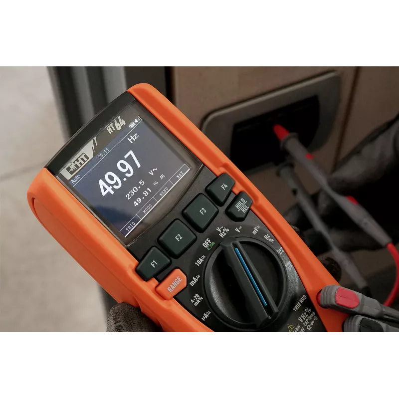 HT Instruments HT64 digitálny multimeter s dátovým loggerom, True RMS, CAT III 1000V / CAT IV 600V, 6000 Counts 1010340
