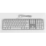 Matias káblová USB-C klávesnica pre Mac – strieborná – U.S. verzia (FK316CS)