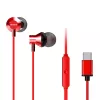 AIWA ESTM-50USB-C/RD Stereo slúchadlá do uší s mikrofónom, USB, červené