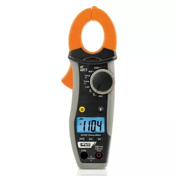 HT Instruments HT4011 digitálne kliešťové meracie zariadenie CAT III 600V, 4000 Counts, AC/DC napätie, odpor, kapacita, frekvencia, test diód & spojitosti, otvor klieští 30mm 1009820
