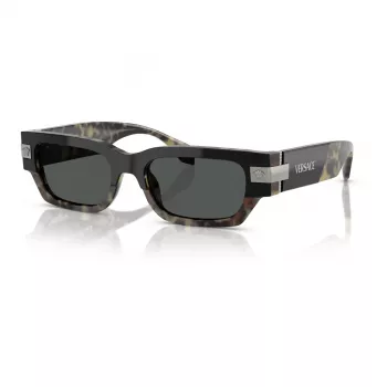 Versace dámske VE4465-545687 slnečné okuliare, čierny rám, tmavosivé sklá, 54 mm