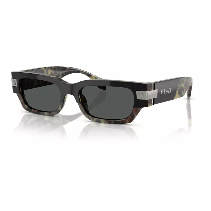 Versace dámske VE4465-545687 slnečné okuliare, čierny rám, tmavosivé sklá, 54 mm