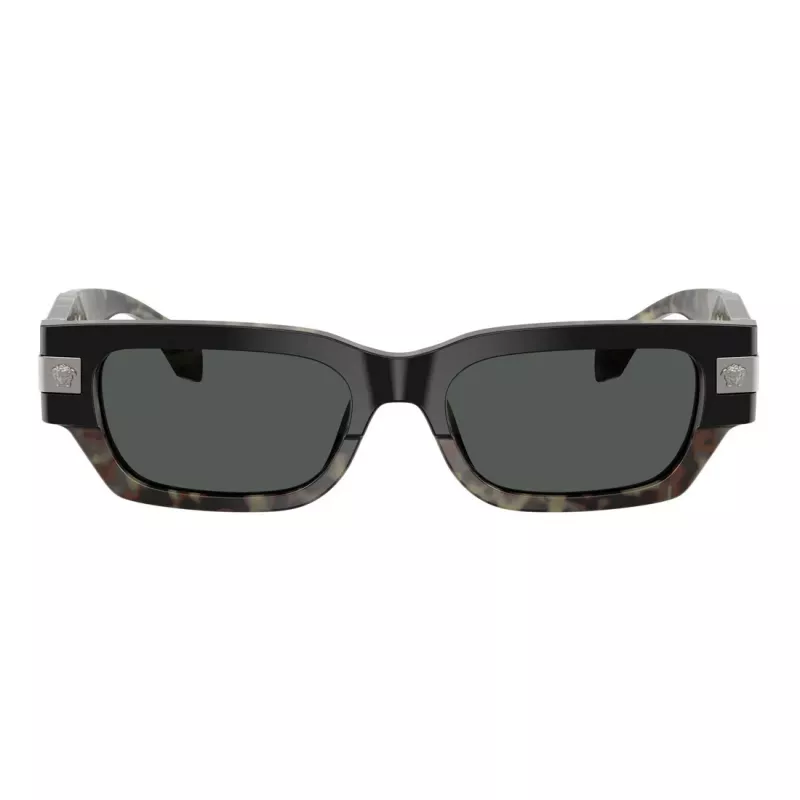 Versace dámske VE4465-545687 slnečné okuliare, čierny rám, tmavosivé sklá, 54 mm