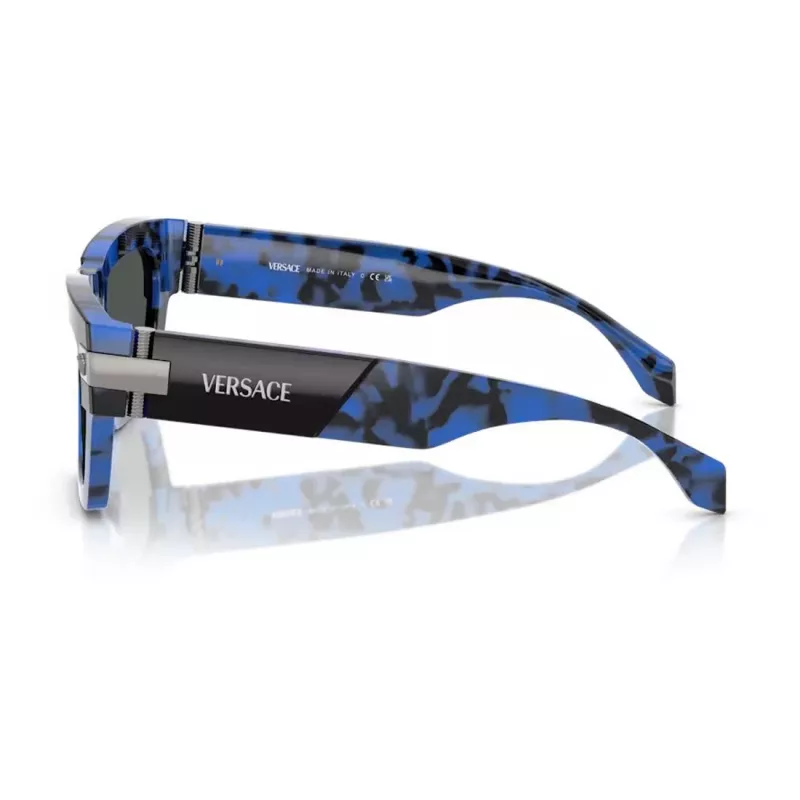 Versace VE4464-545887 dámske cat-eye slnečné okuliare, čierna/sivá, 55 mm