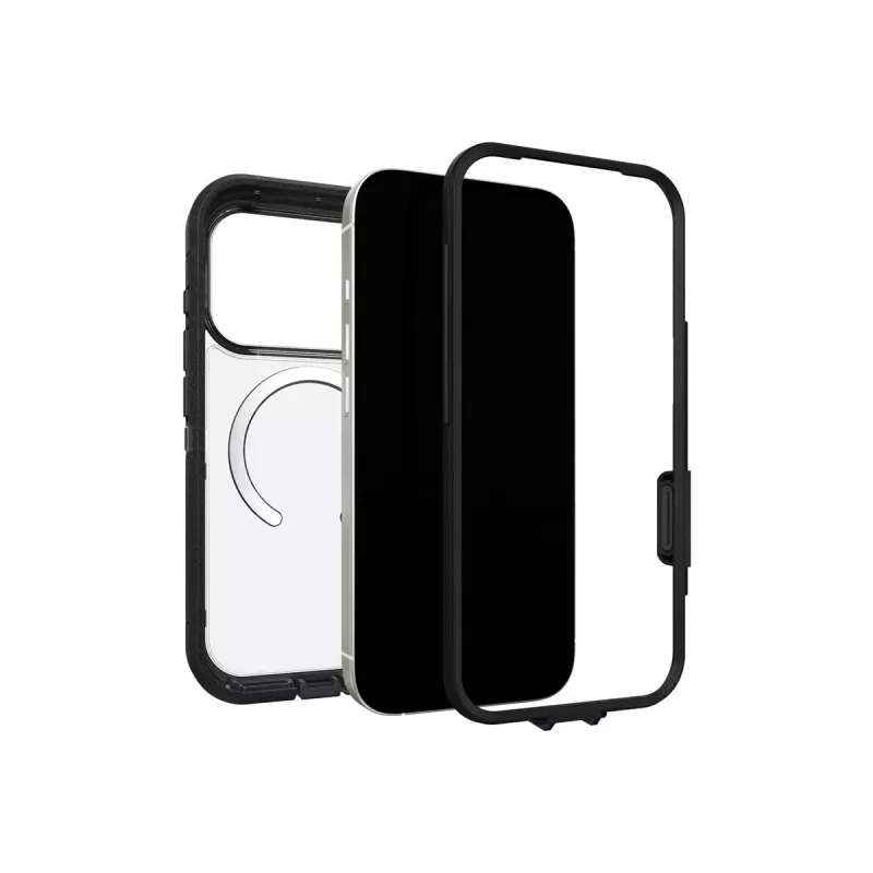 OtterBox Defender Series XT Clear Camera Control puzdro pre Apple iPhone 17 Pro – transparentné/čierne 77-98518