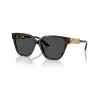 Versace VE4471B10887 dámske slnečné okuliare – havana rám, tmavosivé sklá, 56 mm