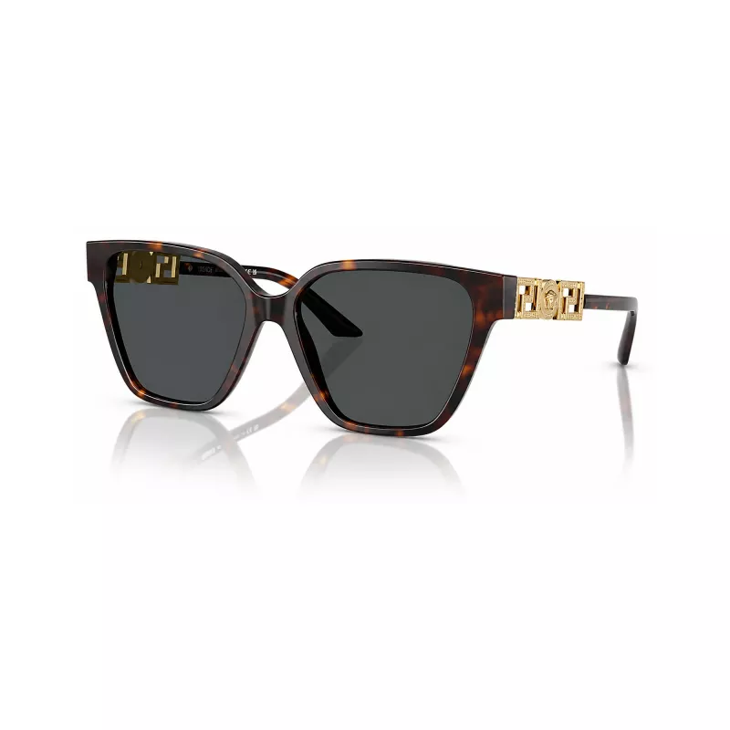 Versace VE4471B10887 dámske slnečné okuliare – havana rám, tmavosivé sklá, 56 mm