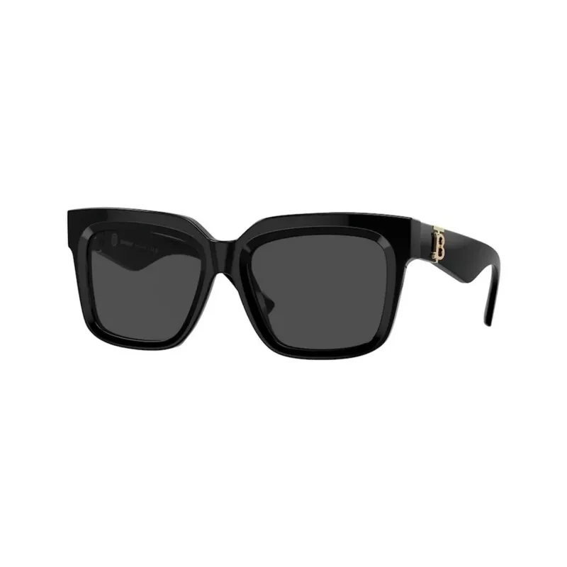 Burberry BE4419-300187 dámske slnečné okuliare, čierny rám, sivé sklá, 54 mm