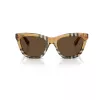 Burberry BE4435-414673 dámske slnečné okuliare, čierny rám, tmavosivé sklá, 53/18/140 mm