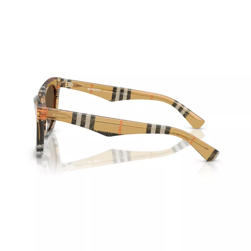 Burberry BE4435-414673 dámske slnečné okuliare, čierny rám, tmavosivé sklá, 53/18/140 mm