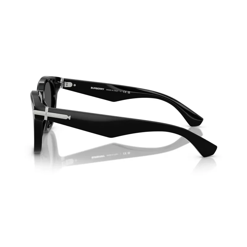 Burberry BE4439F300187 pánske slnečné okuliare, hranaté, acetát, čierna/tmavosivá, 51-21-145 mm
