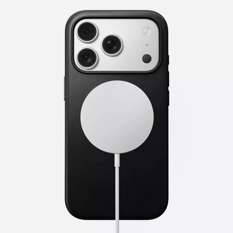 NOMAD Modern kožené puzdro pre iPhone 17 Pro MagSafe čierne