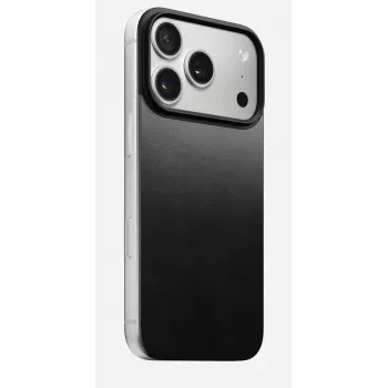NOMAD Magnetic Leather Back pre iPhone 17 Pro – kompatibilné s MagSafe, Horween koža, čierna