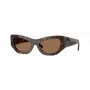 Burberry BE4450U300273 dámske slnečné okuliare, tmavý havanský rám, hnedé gradientové sklá, 54-19-140 mm